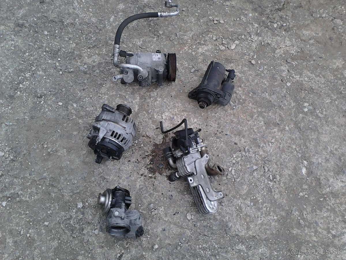 alternator, štarter, agr, vaha, filter, škoda octavia 2 1.9