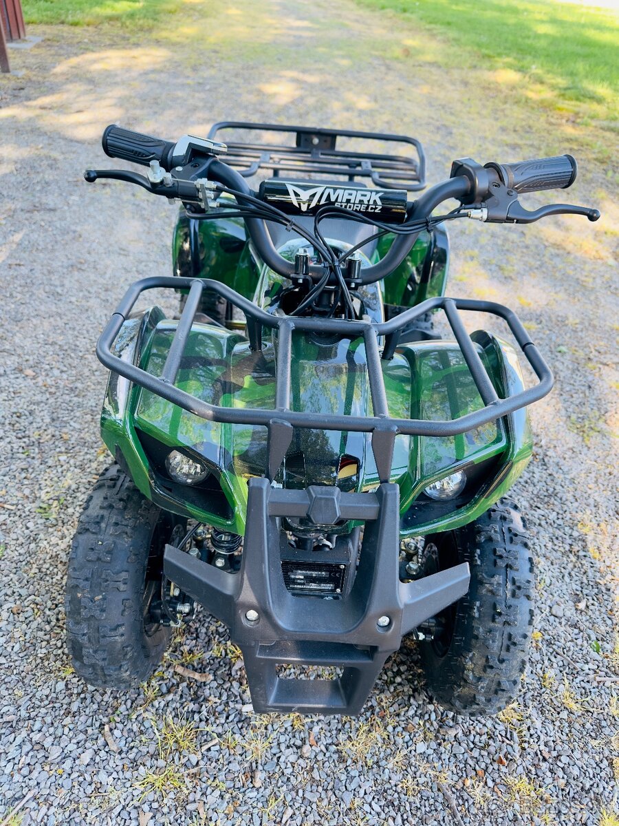 Detská štvorkolka MINI 800W 36V, ZELENÝ MASKÁČ