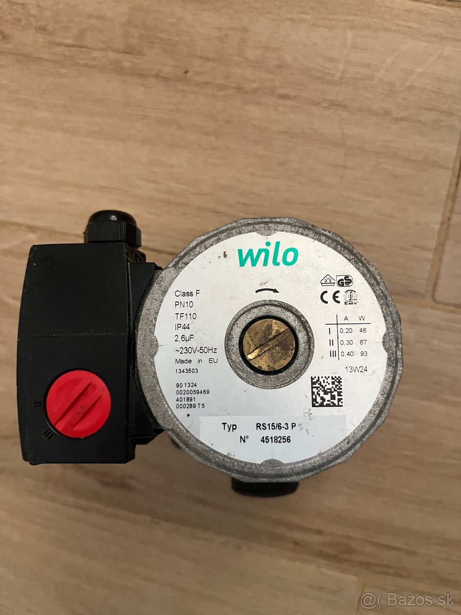 Predám obehové čerpadlo WILO