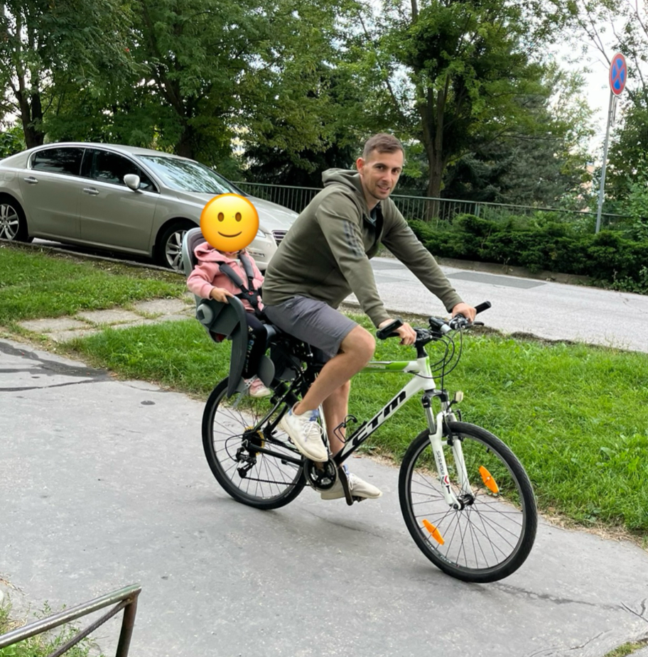Detská sedačka na bicykel