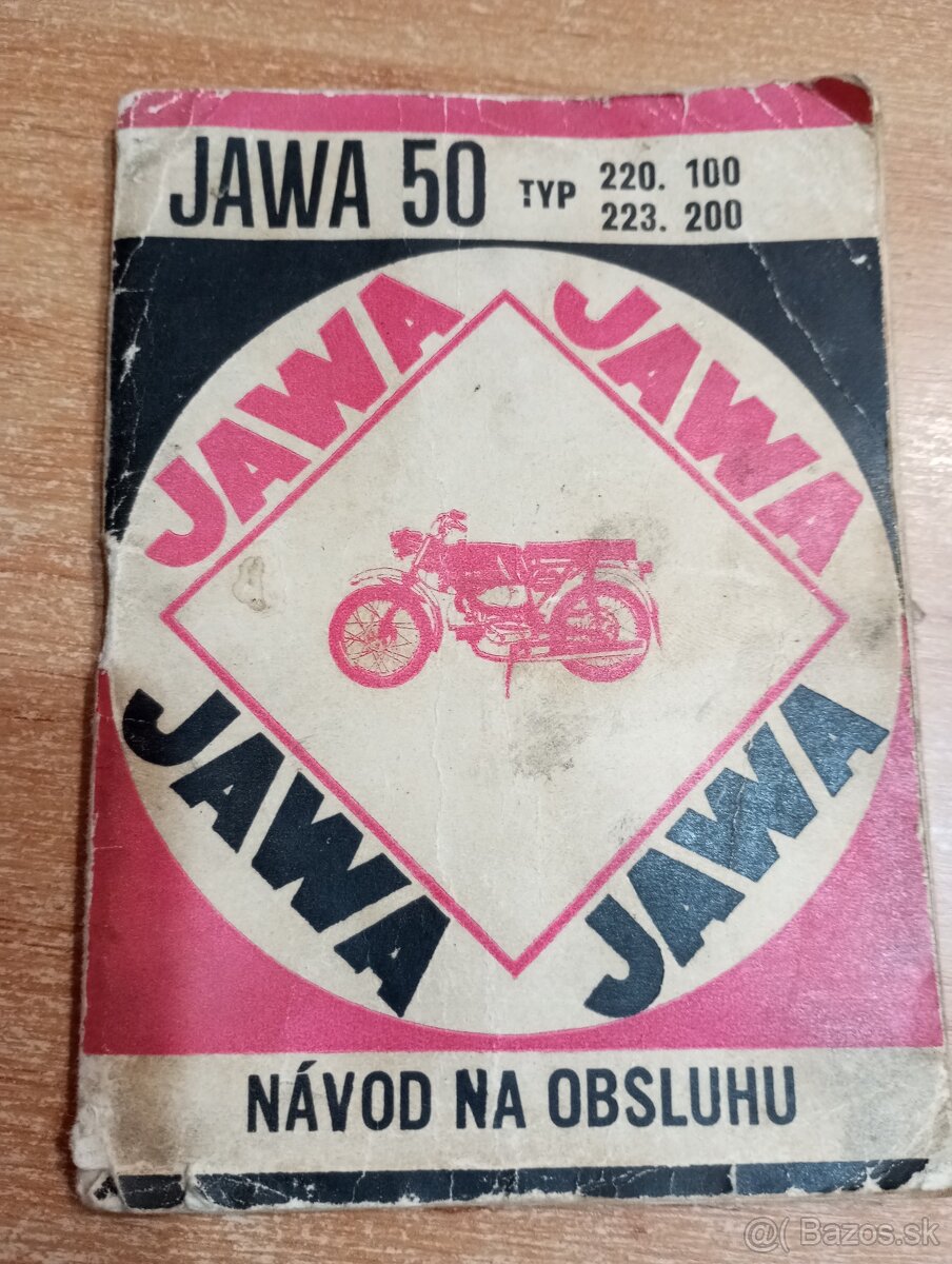 Predám návod na obsluhu na Jawa