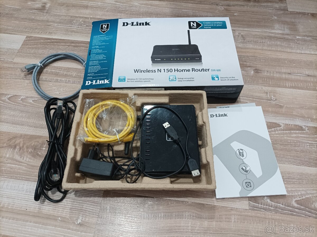 Predám za euro wifi router + LAN káble