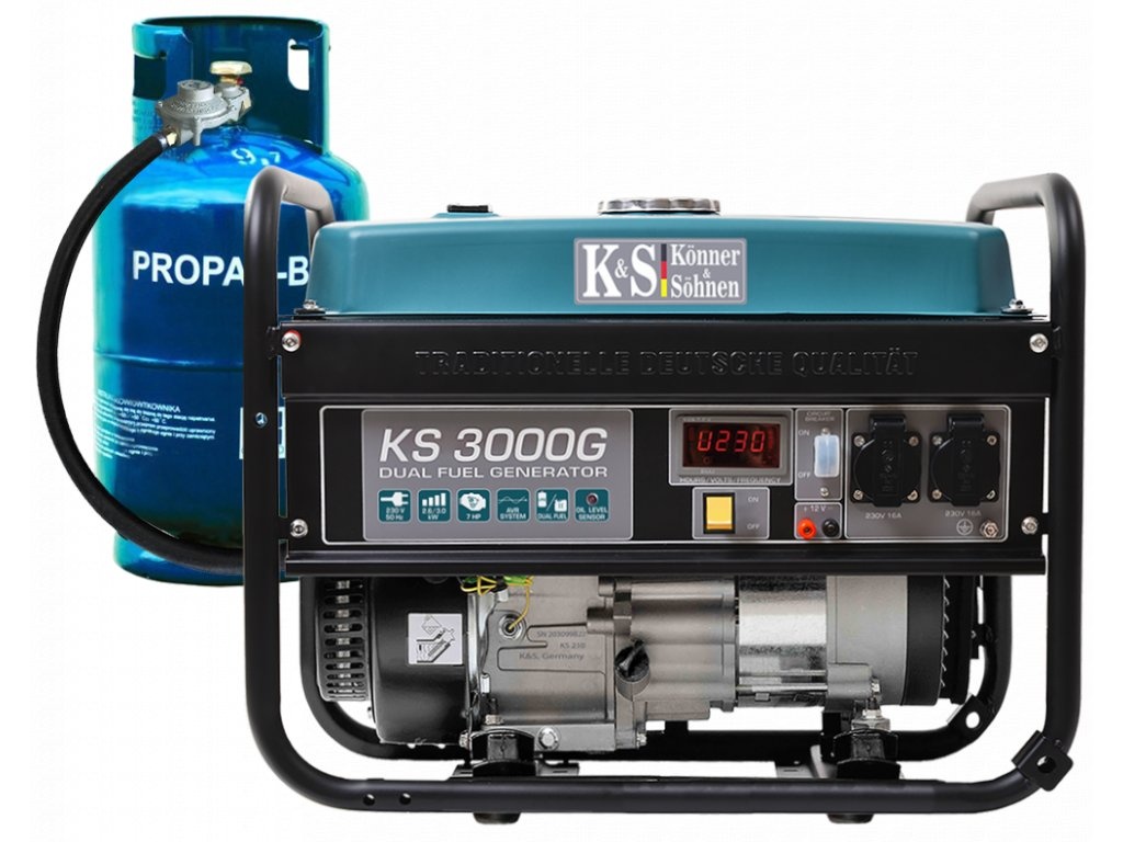 Könner & Söhnen LPG/benzínová elektrocentrála KS 3000 G