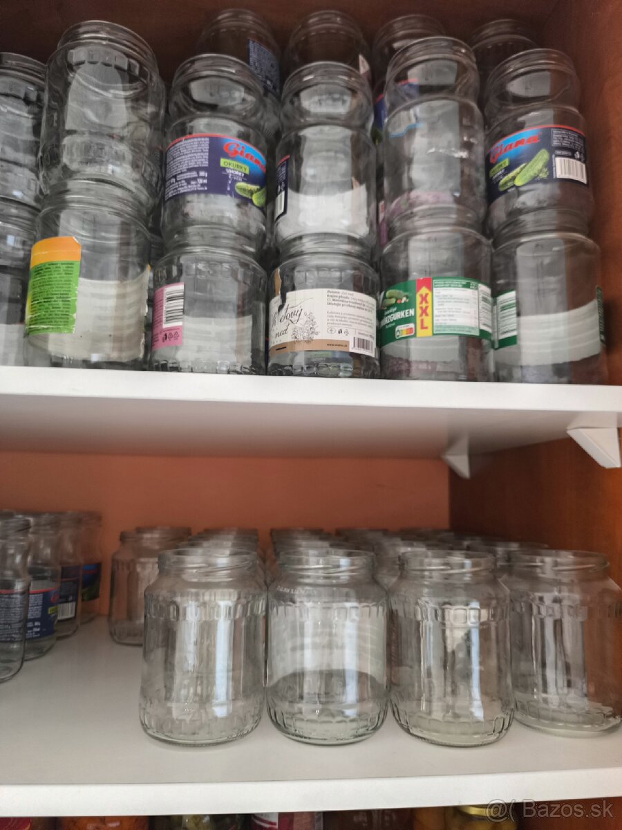 Predám poháre na zaváranie 0,7L s viečkami, 100ks