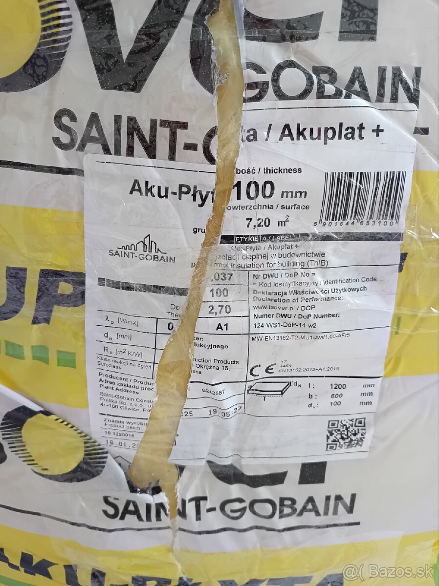 Akustická tepelná plátová izolácia Isover