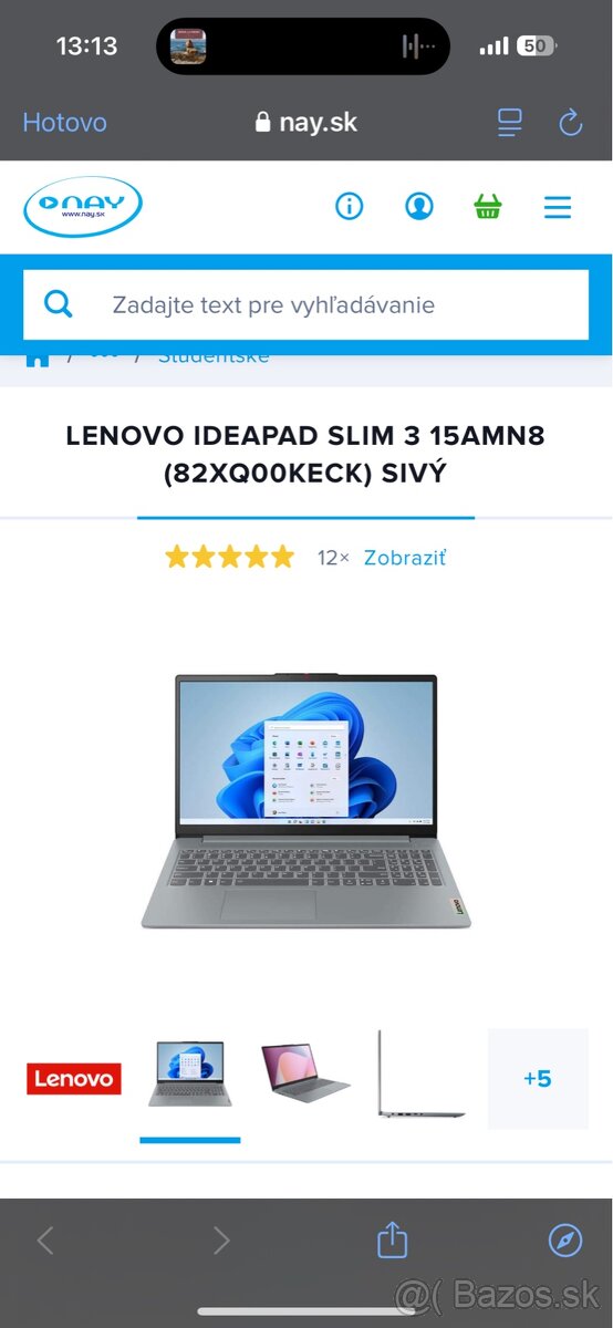 Lenovo IDEAPAD slim 3 notebook