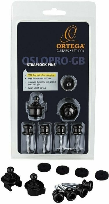 Bezpečnostné zámky pre GITARU - ORTEGA Straplock Pins