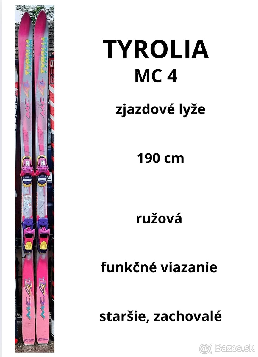 predám lyže Tyrolia MC 4