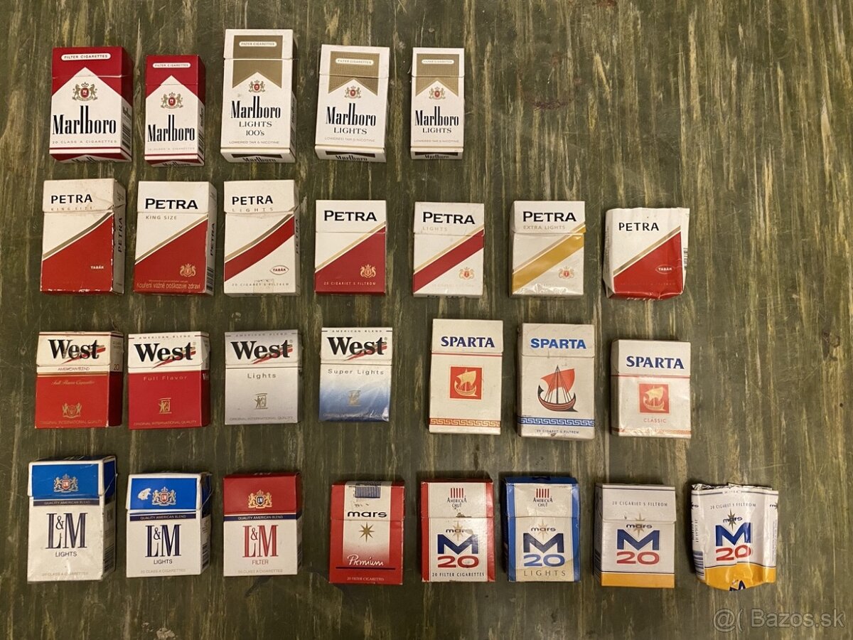 Cigaretové krabičky