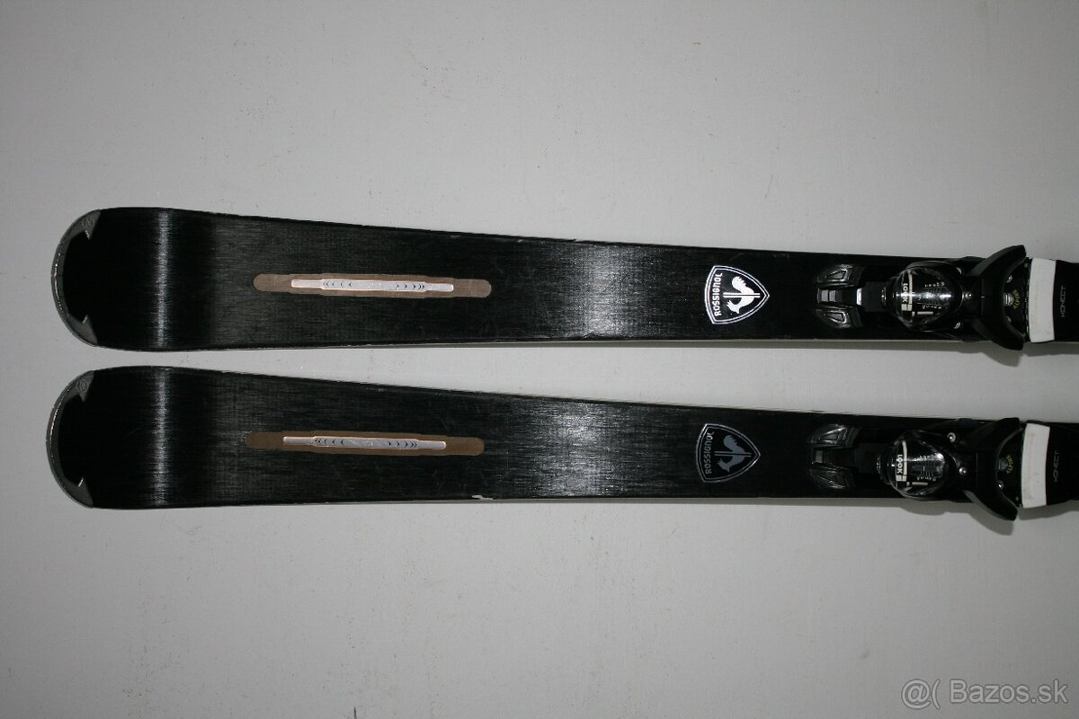 lyže Rossignol 167 cm drevene jadro , titan, DIN 12
