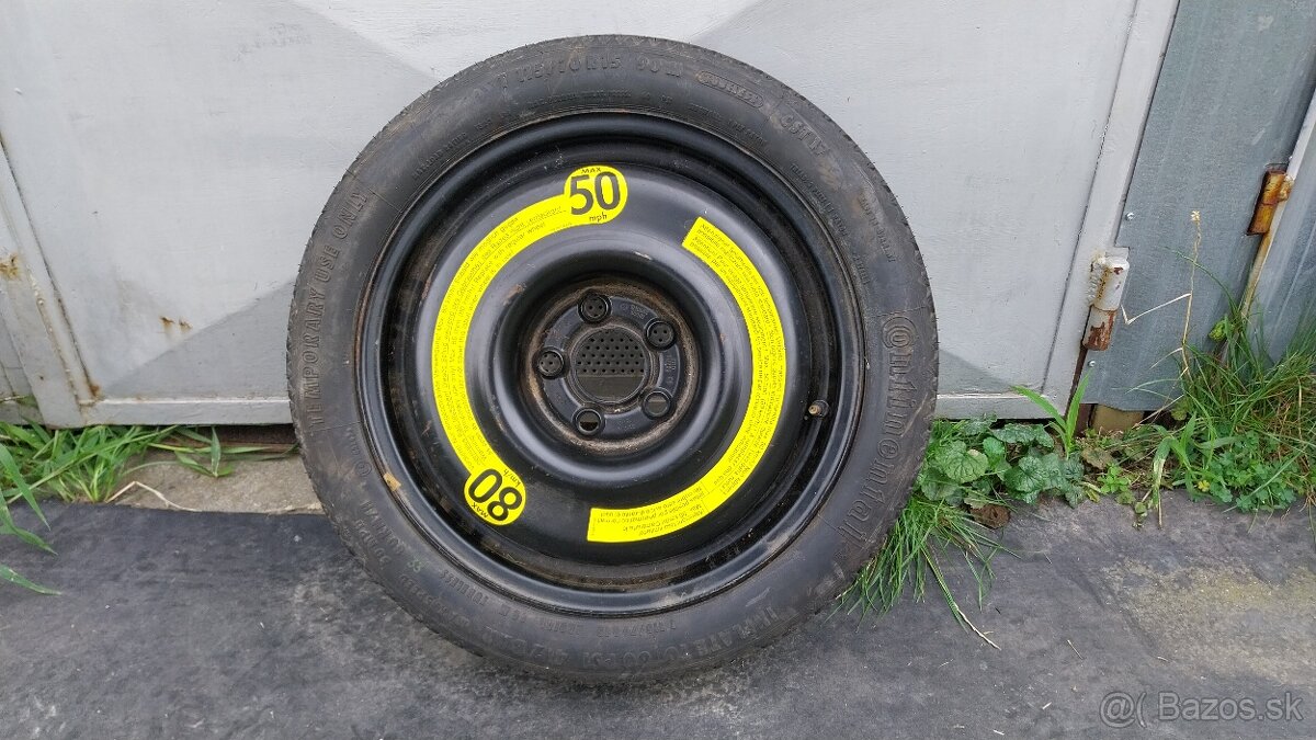 Dojazdové kolesá 2 X - VW 15" 5X100 - 4X100