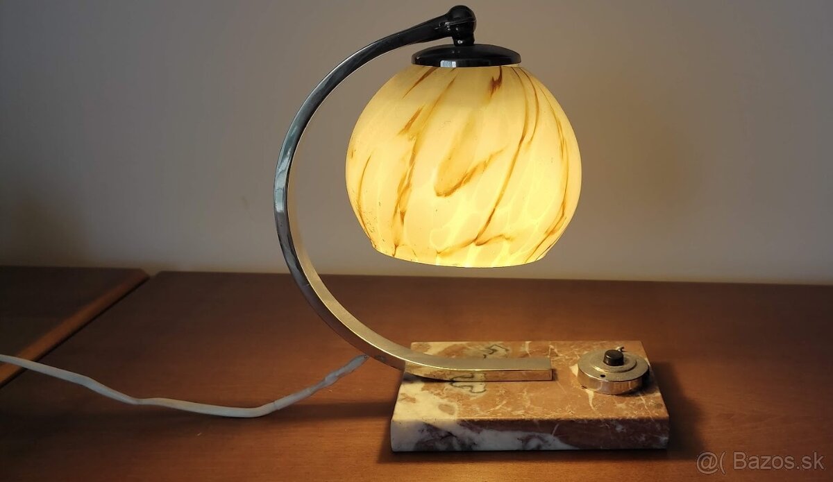 Stolná nočná lampa Art deco