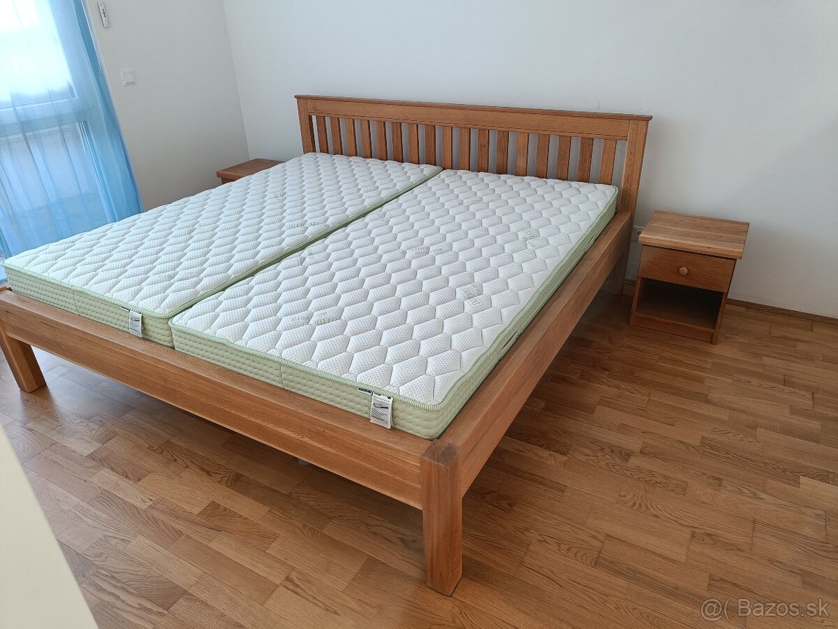 Postel masiv 180x200