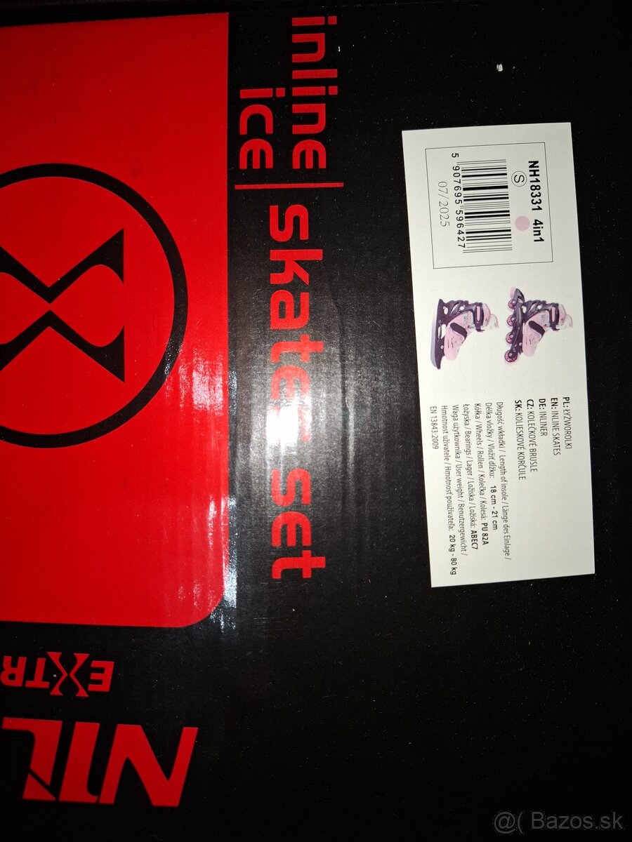 Detské korčule kolieskove plus ľad