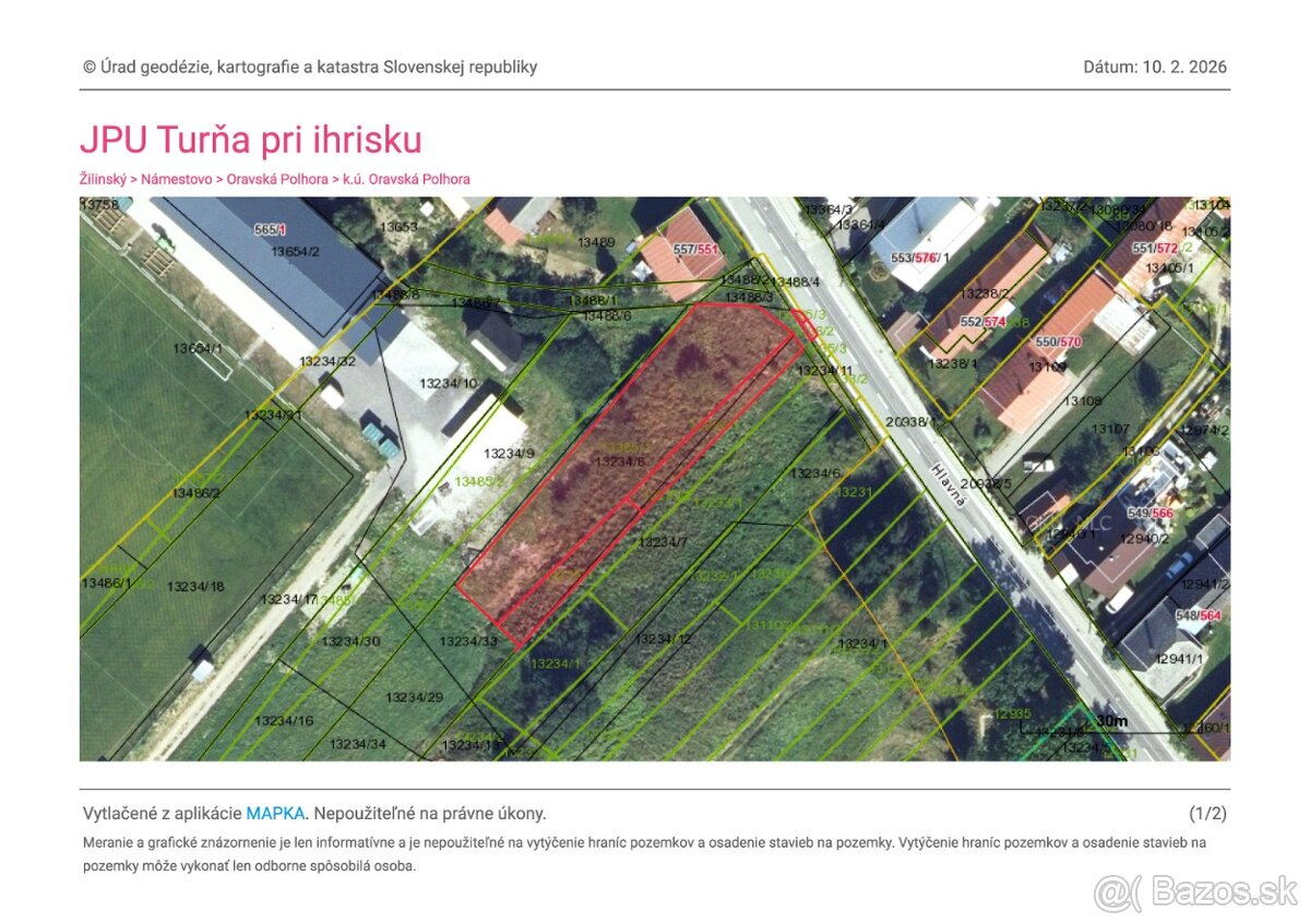 Podiely Oravská Polhora JPU Turňa