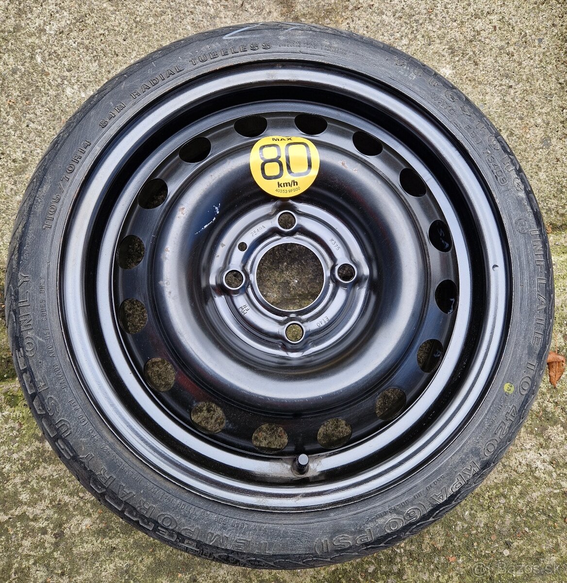 Dojazdové koleso / rezerva 14" NISSAN 4x100