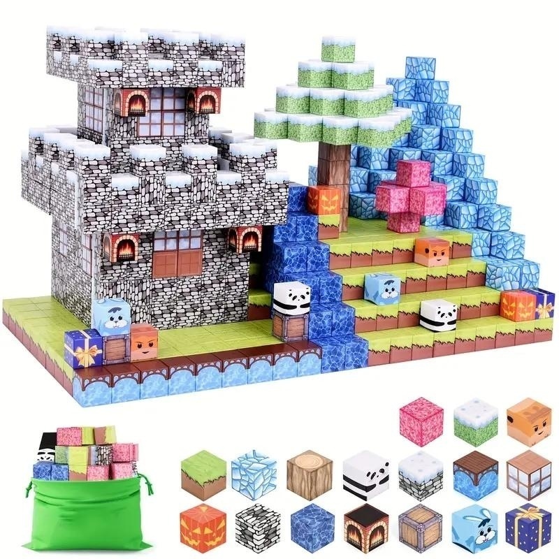 Minecraft magnetické kocky 100ks