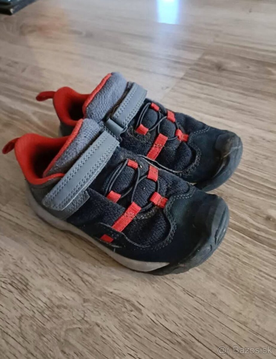 Detská turistická obuv Crossrock na suchý zips