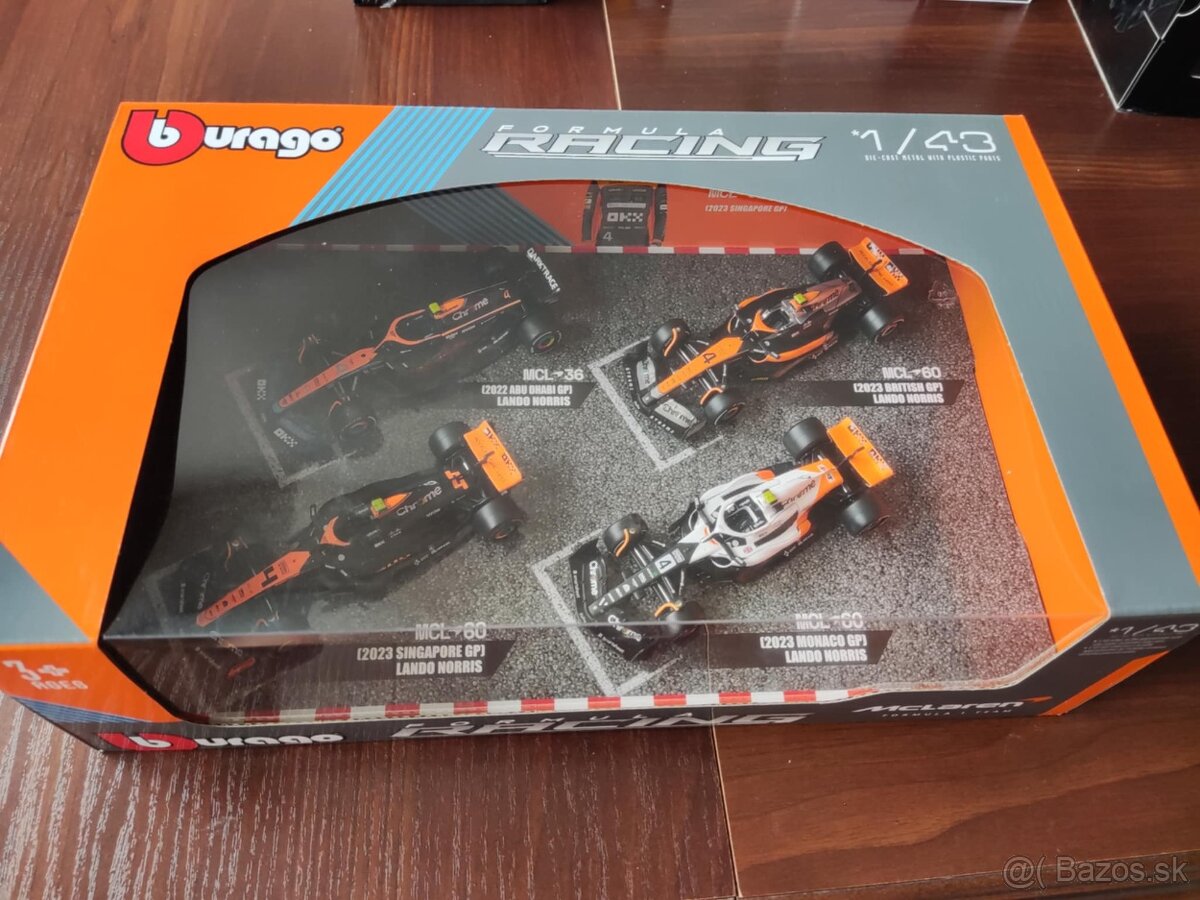 McLaren Formula 1 Team Lando Norris 4x 1:43