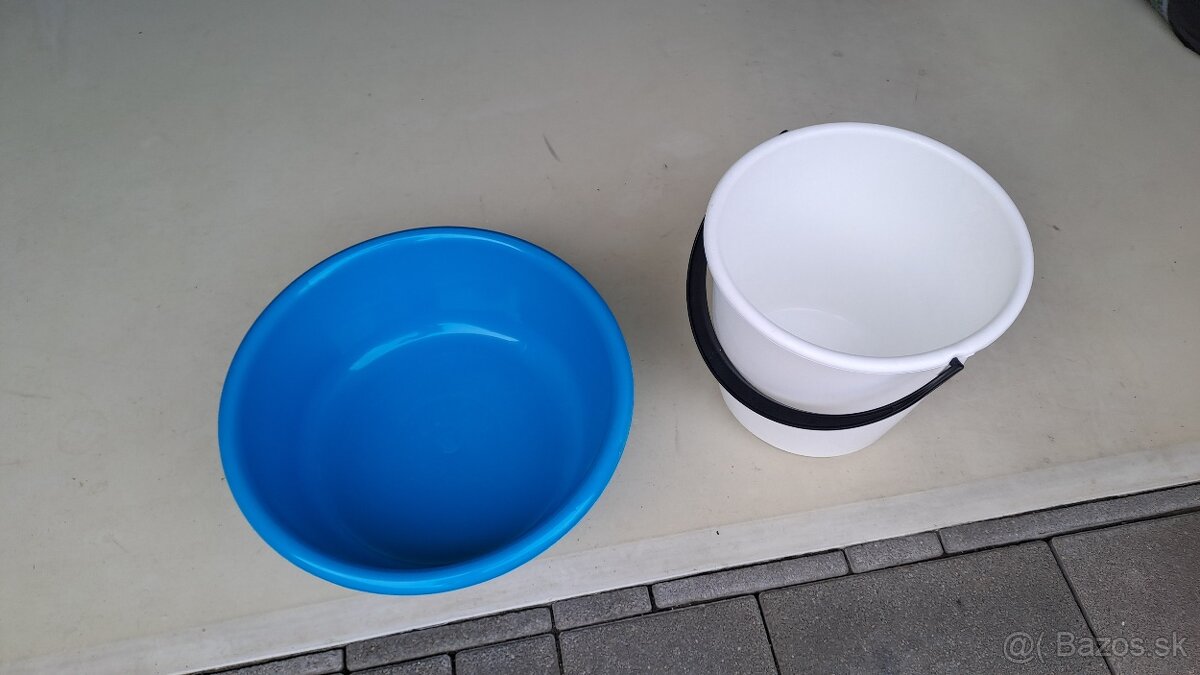 Plastove vedro a Plastovy lavor