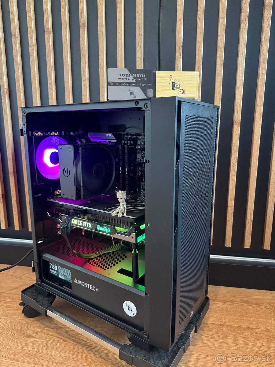 Herný PC/RTX 3070 GameRock/R7 5700G/ 32GB RAM DDR4 3200MHz/