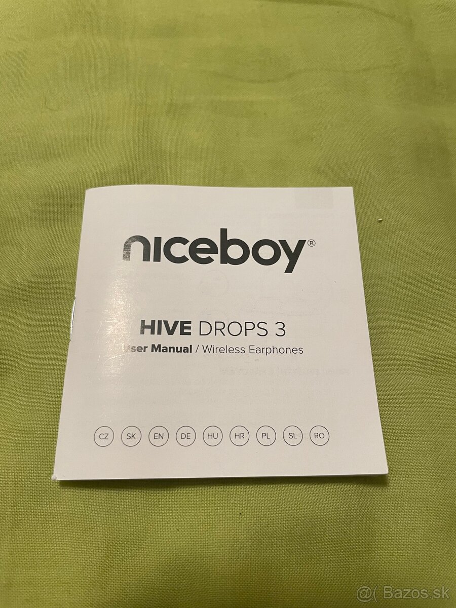 Predám sluchadla bezdrôtové niceboy hive drops 3