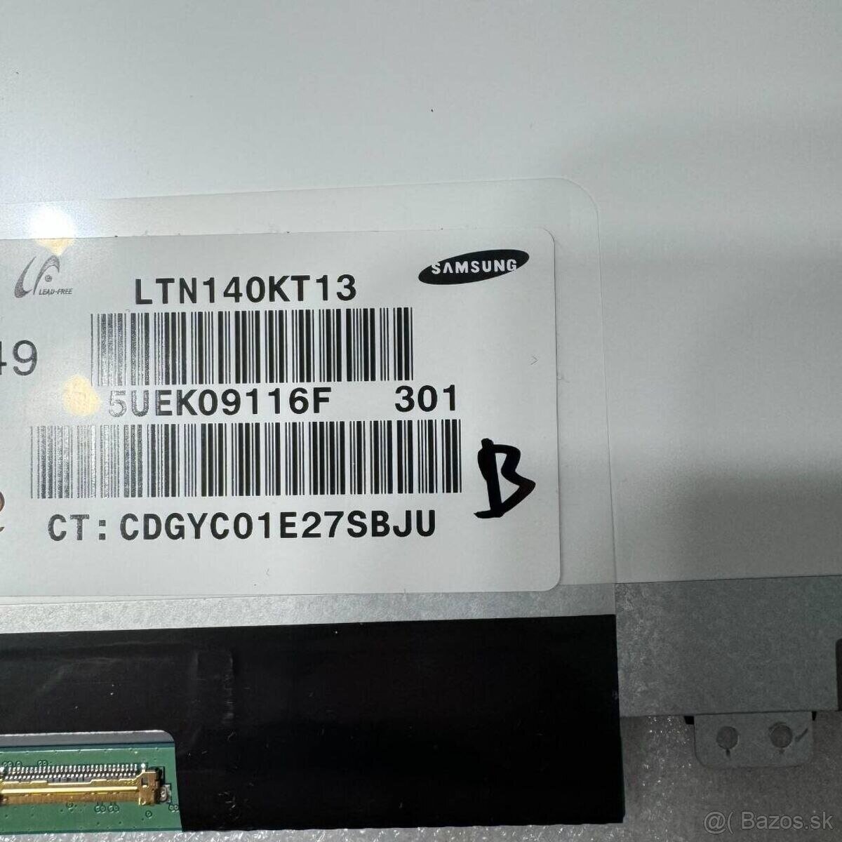 Predám obrazovku do notebooku 14"LED SLIM display 30pin B,