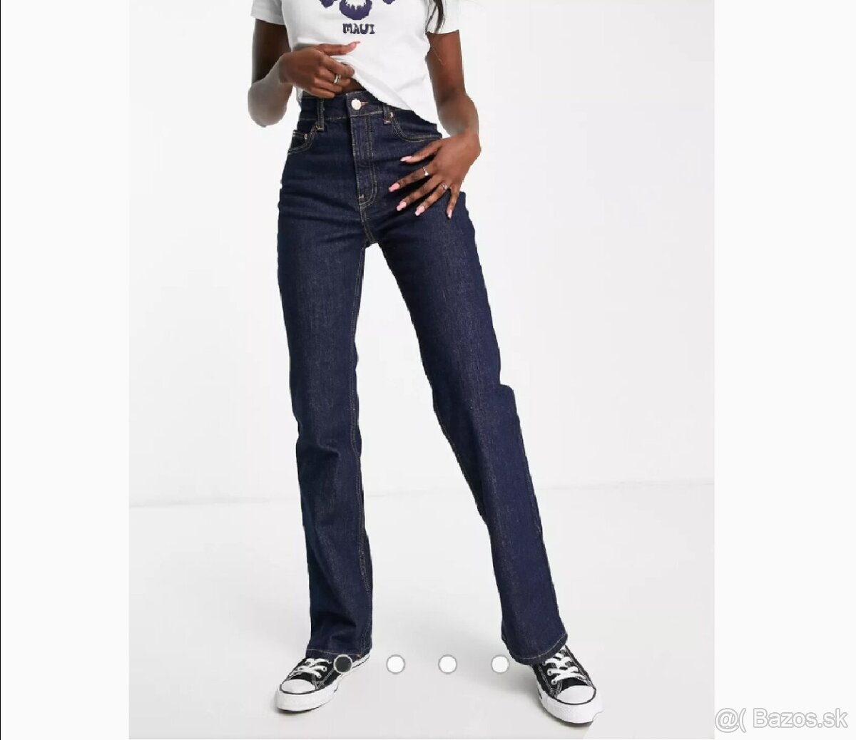 Bootcut jeansy s vysokým pásom