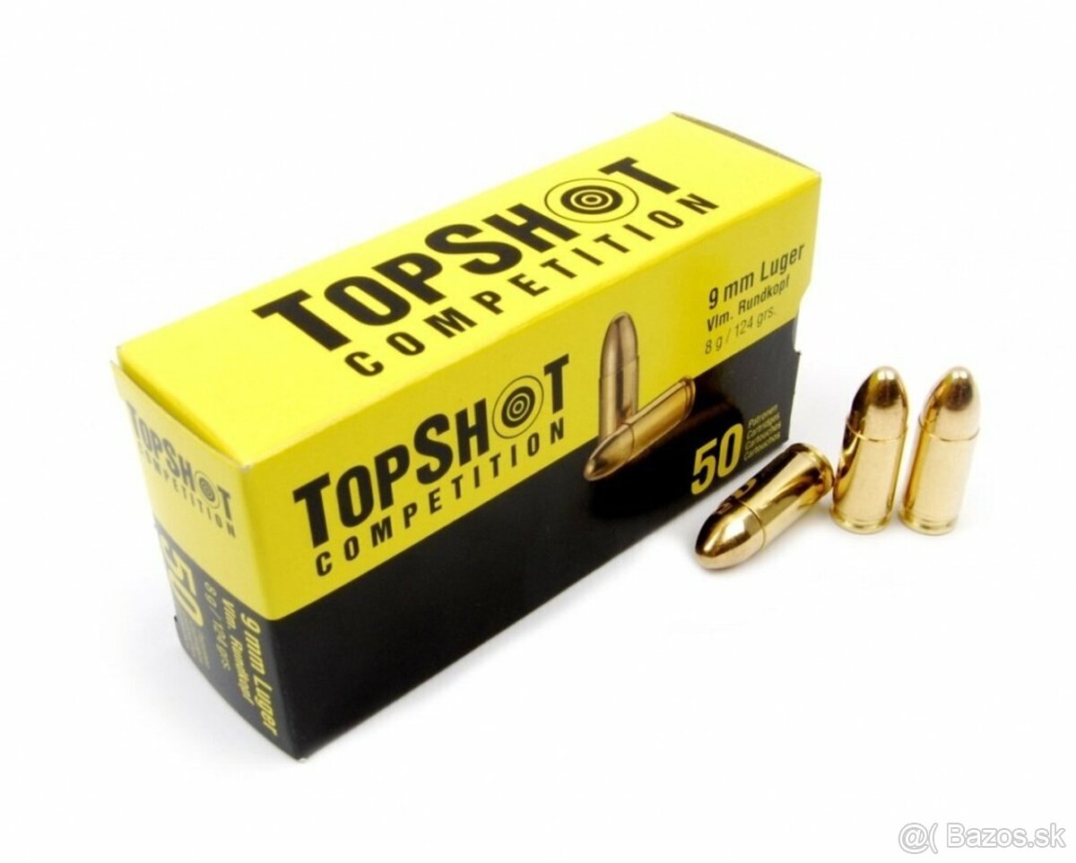 Strelivo TopShot (Sellier&Bellot) 9mm Luger