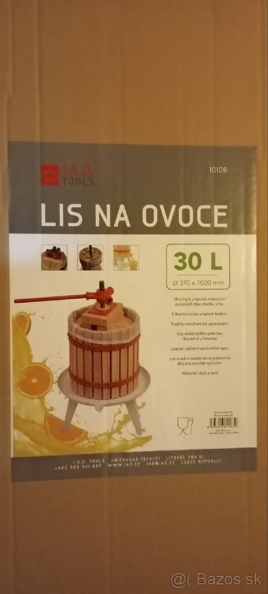 Lis na hrozno 30l preš