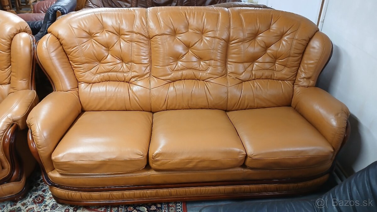 Kožená trojsedačka
