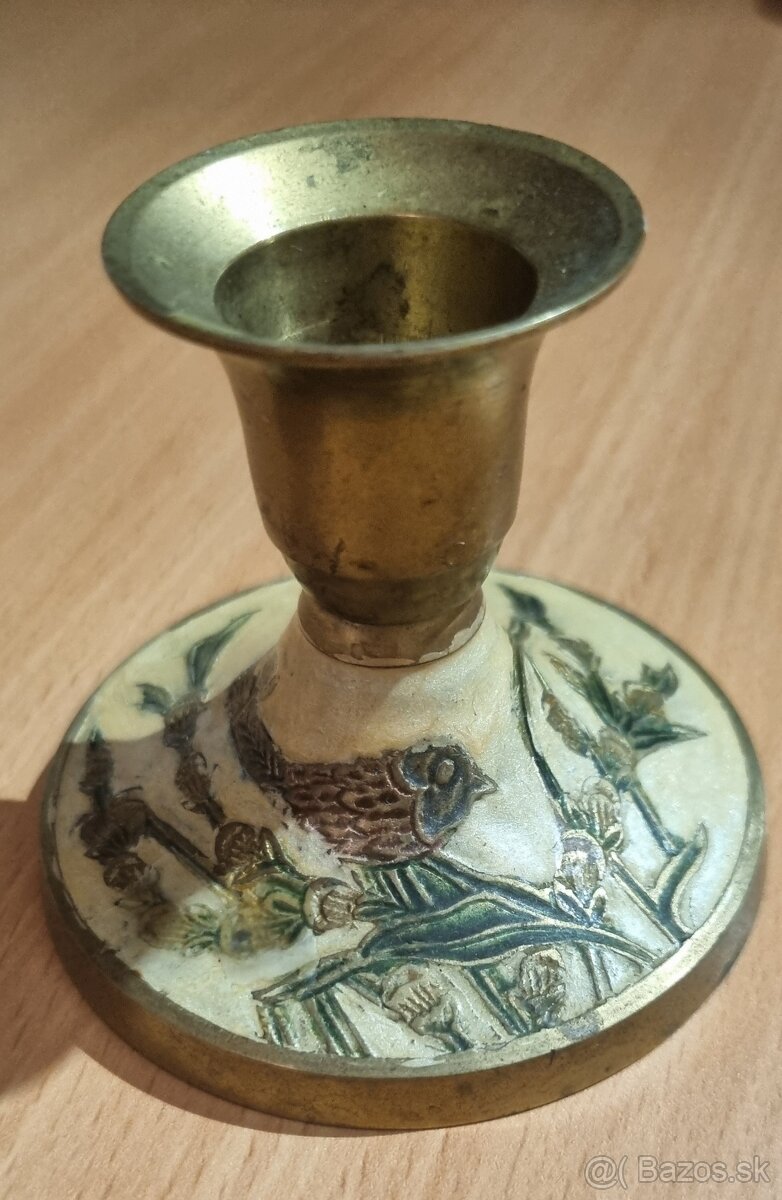 Predám medený držiak na sviečku