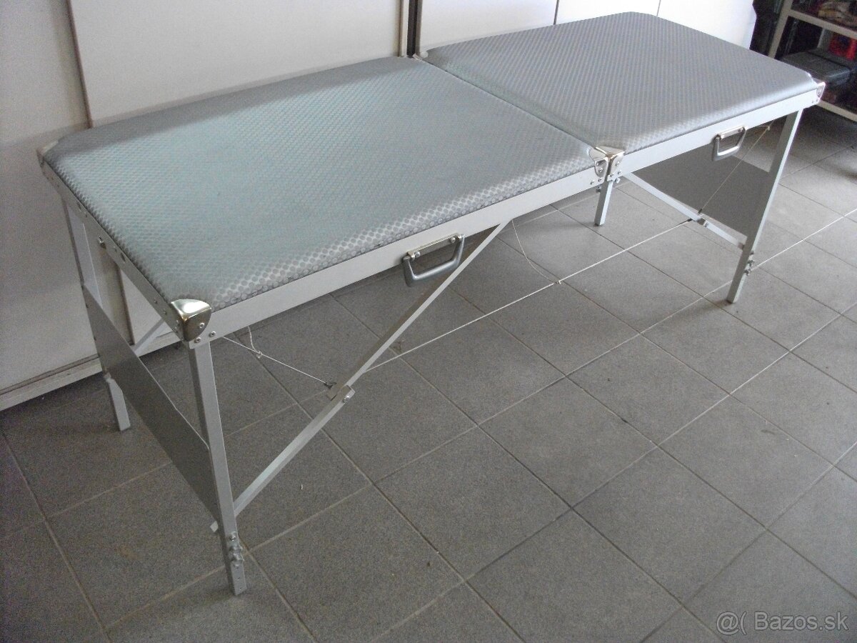 Predám hlinikový-mobilný masérsky/kozmetický stôl.