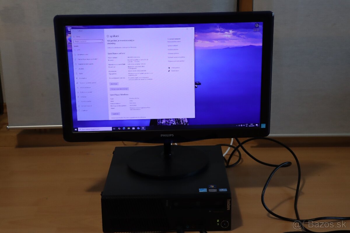 Lenovo i5-3470 / 8GB / 500GB / Win10 pro + monitor