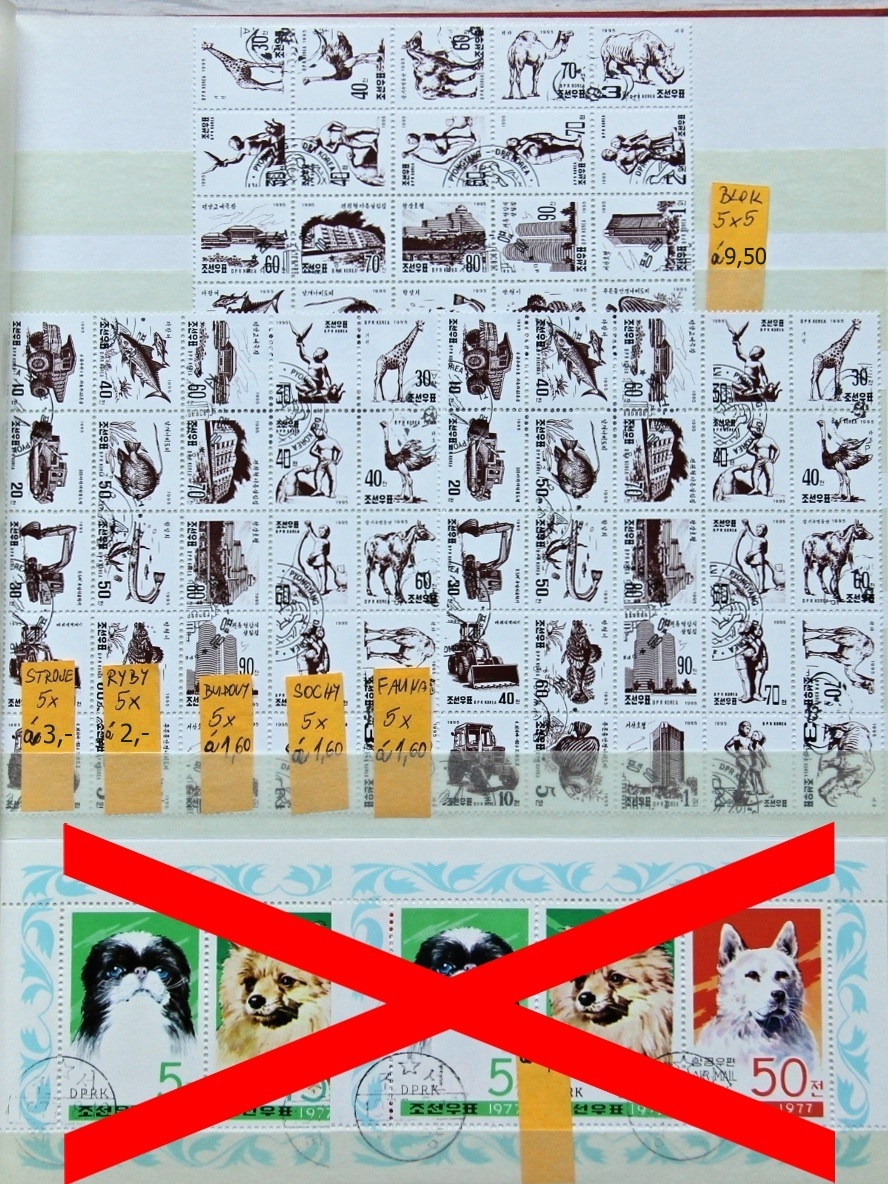 Známky - bloky KĽDR