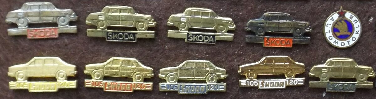 odznaky - auto ŠKODA i iné