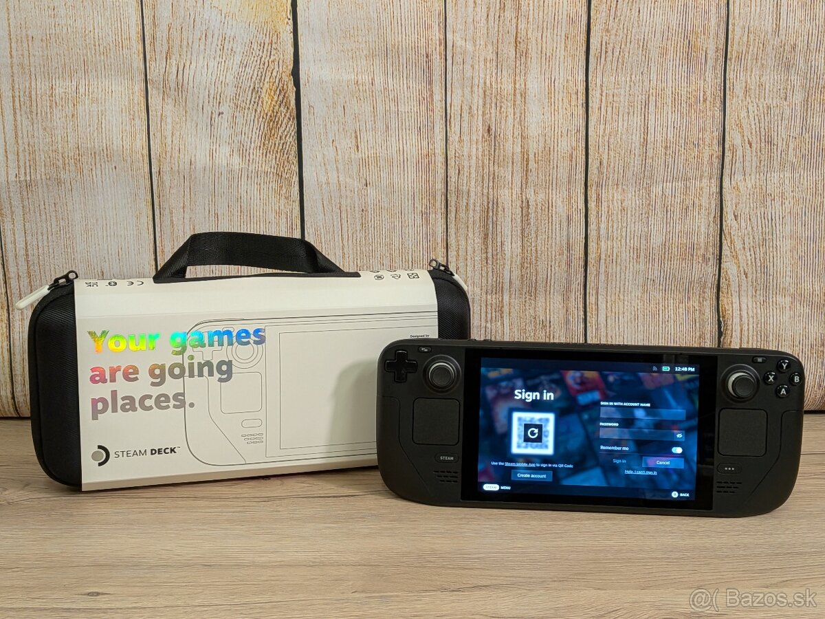 Steam Deck LCD 256GB/512GB, krabica, nabíjačka