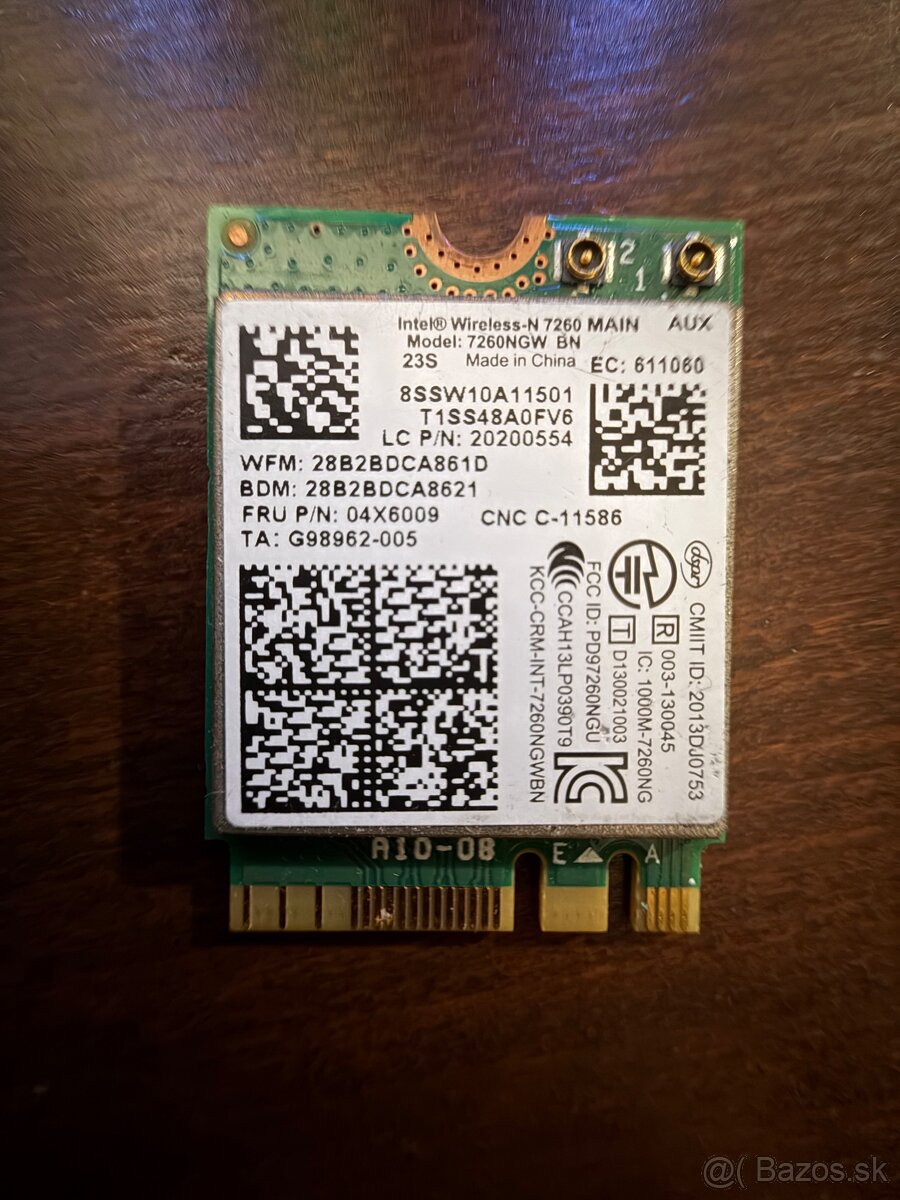 Intel Wireless-N 7260NGW – WiFi + Bluetooth