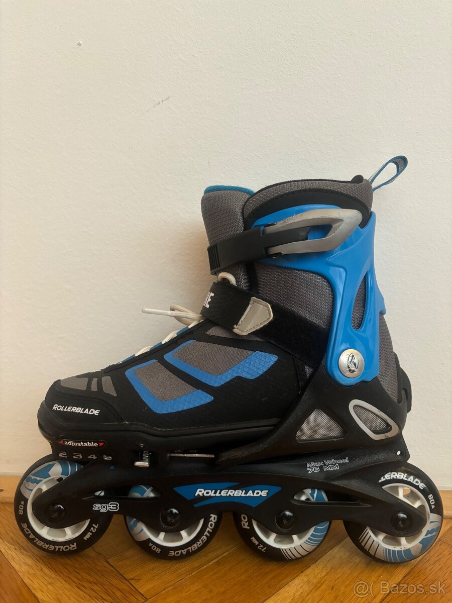 Predám detské kolieskové korčule zn. Rollerblade 33-36,5