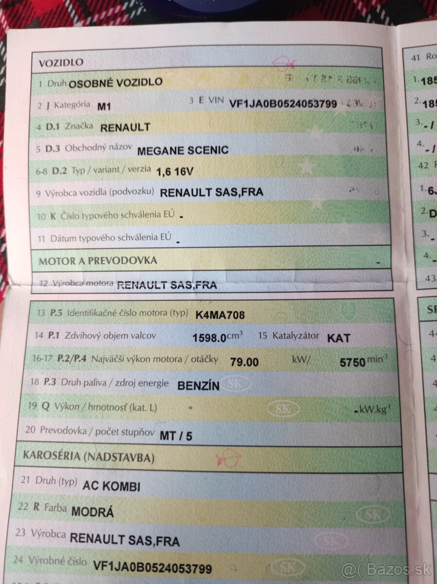 Kúpim spínaciu skrinku Renault Megane Scénic