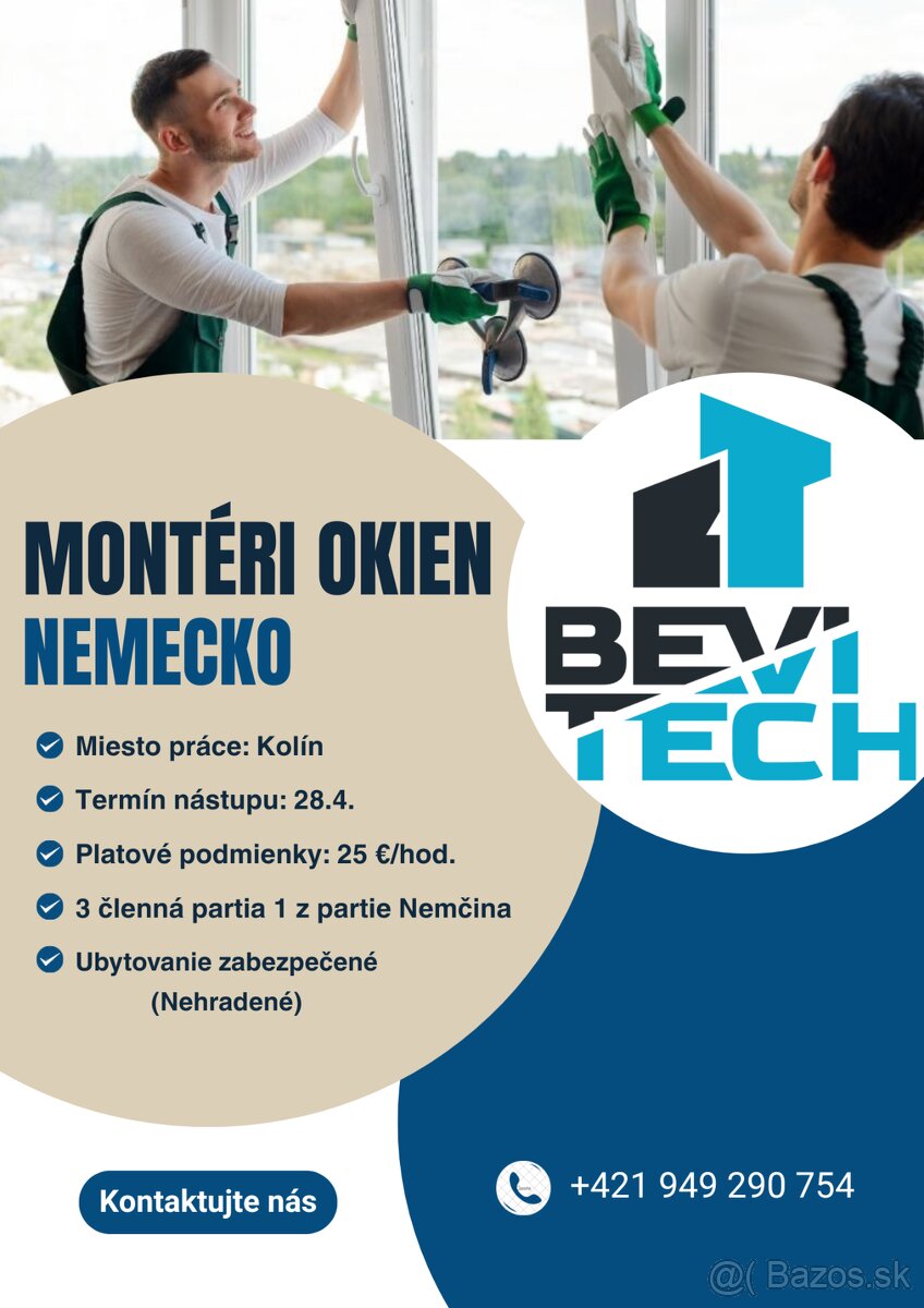 Montéri okien (montáž okien) - Nemecko