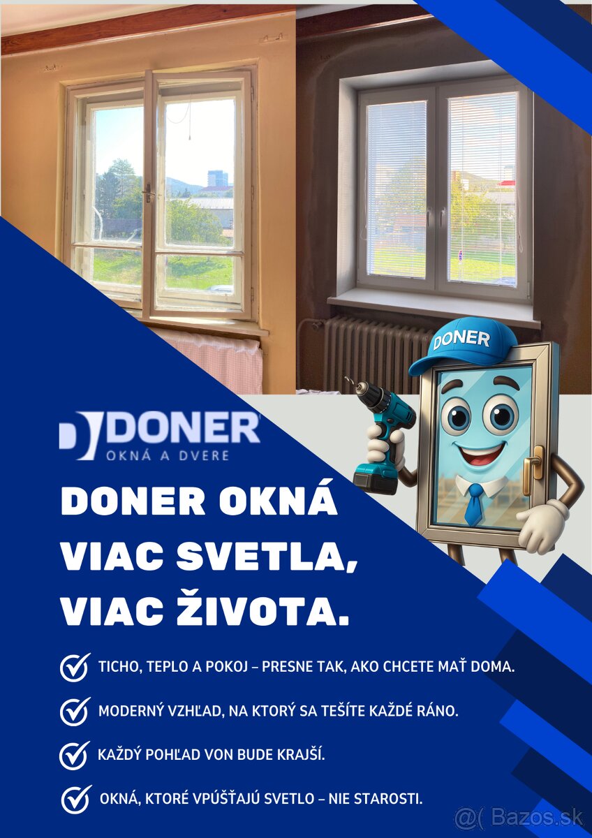 Doner okná – viac svetla, viac života