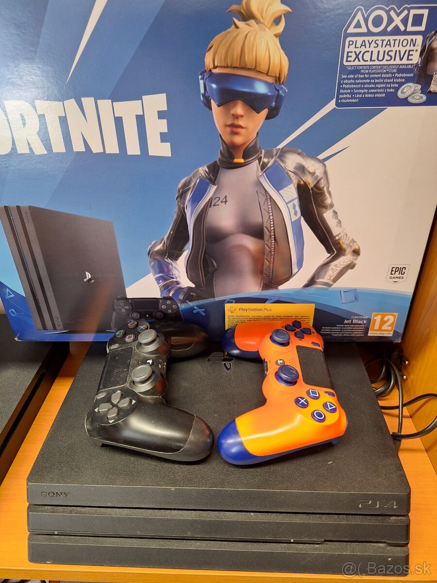 Playstation 4 Pro 1TB + 2 ks ovládače