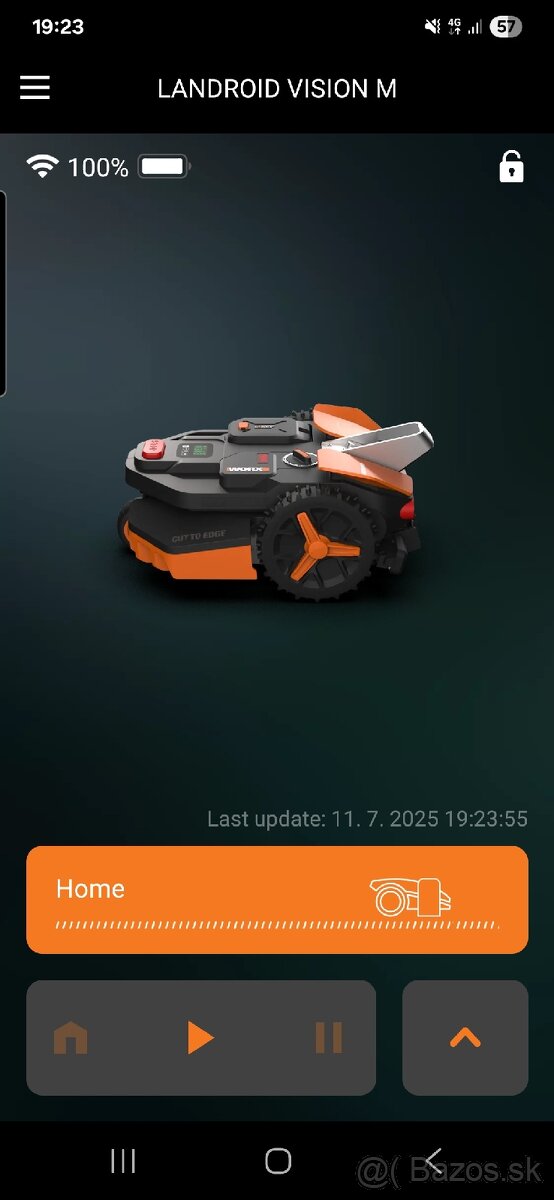 Predam roboticku kosačku worx Vision M 250