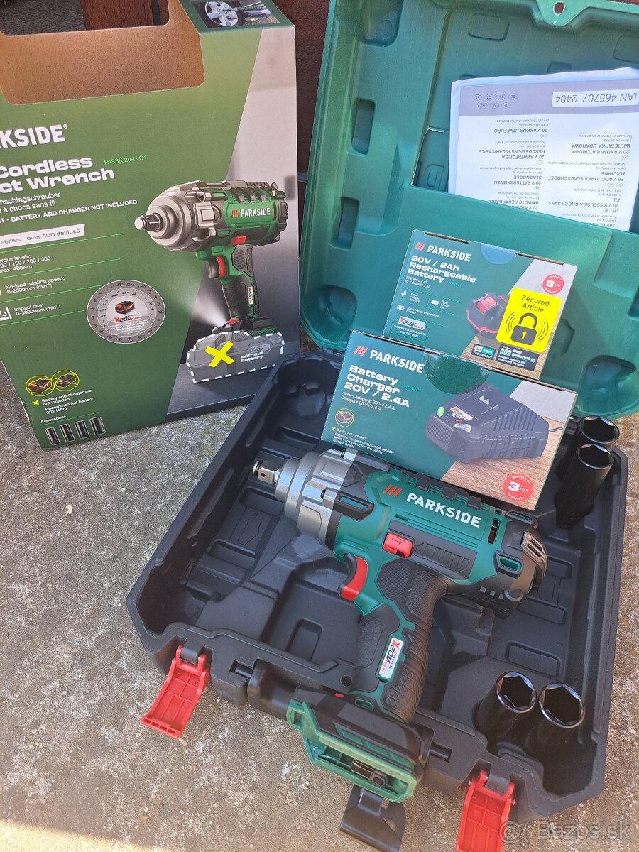 Parkside rázový aku uťahovák