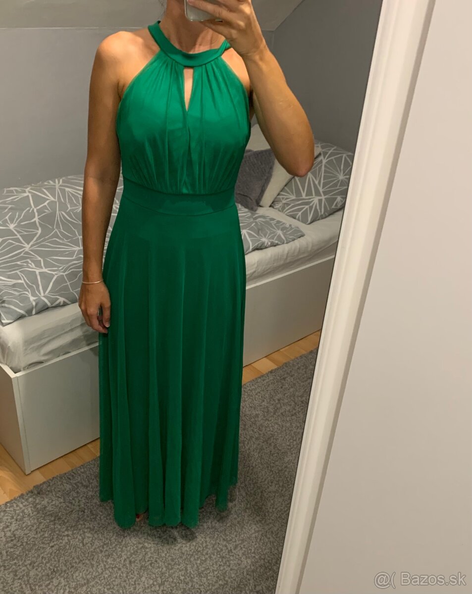 Spoločenské zelené šaty