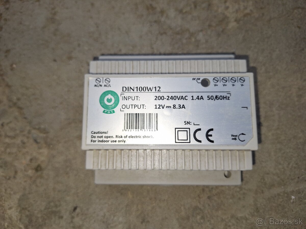 Impulzný napájací zdroj na DIN lištu