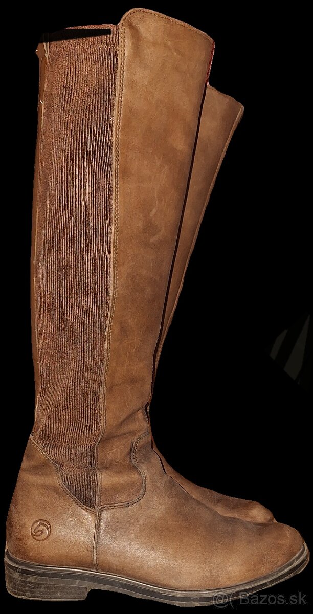 Dámske kožené čižmy Remonte Rieker