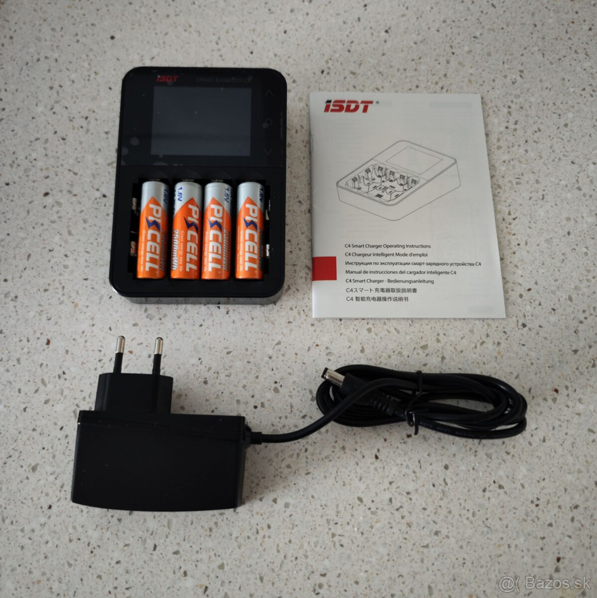 Smart nabíjačka ISDT C4 NiMH, NiZn, Li-Ion + 4ks NiZn