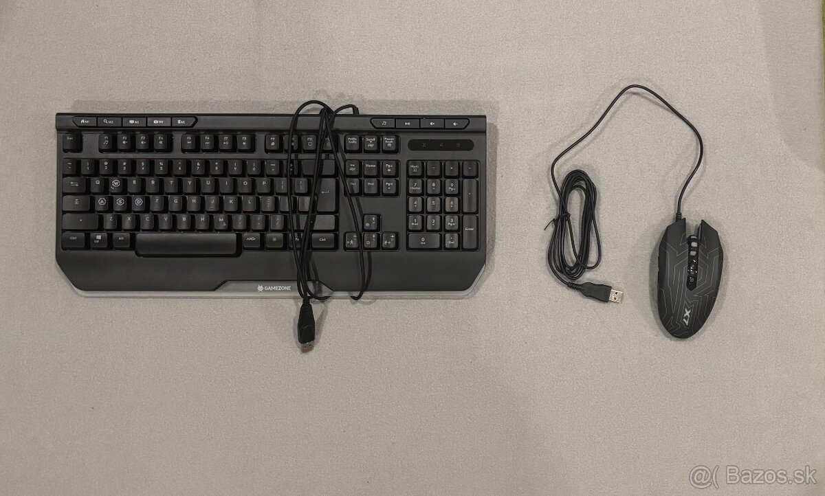 Herná Klávesnica, myš, podložka